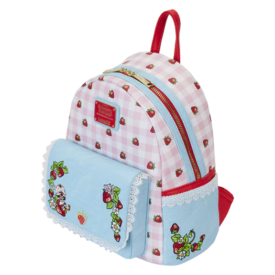 STRAWBERRY SHORTCAKE - Denim - Mini plecak LoungeFly
