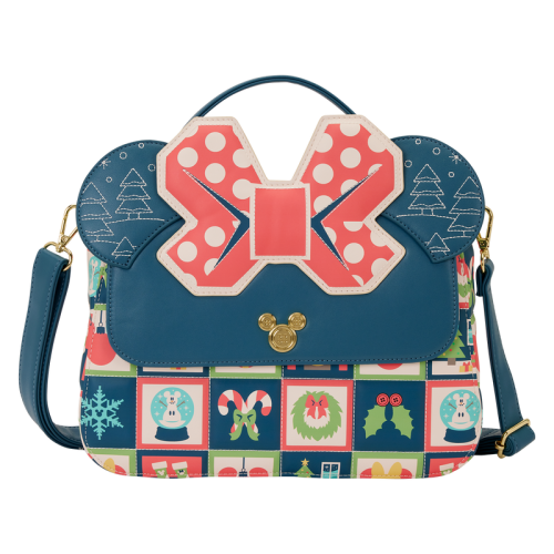 DISNEY - Mickey & Minnie "Holiday" - torba crossbody Loungefly