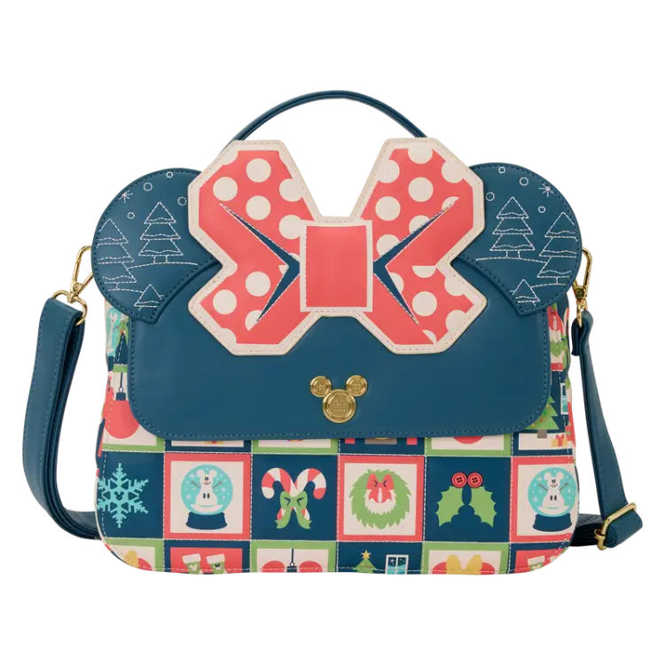 DISNEY - Mickey & Minnie "Holiday" - torba crossbody Loungefly