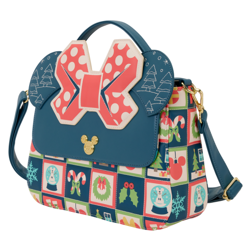 DISNEY - Mickey & Minnie "Holiday" - torba crossbody Loungefly