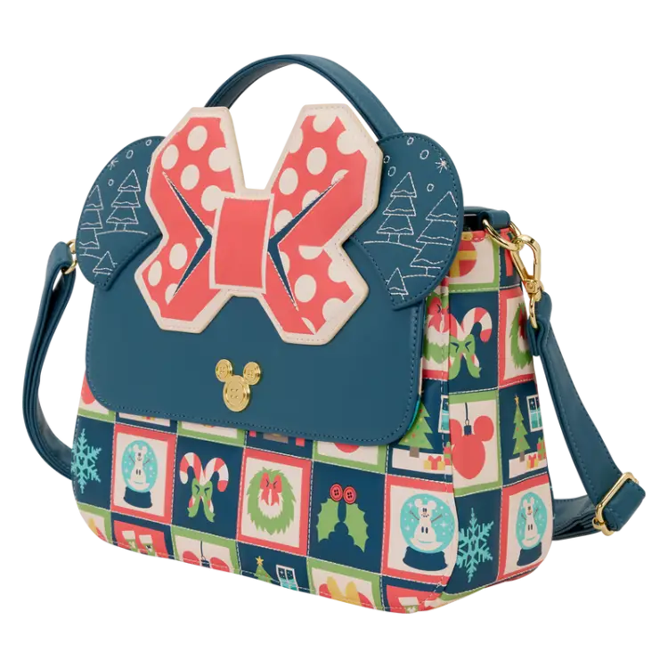 DISNEY - Mickey & Minnie "Holiday" - torba crossbody Loungefly