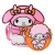 SANRIO - My Melody "Devil" - Crossbuddies Bag Loungefly