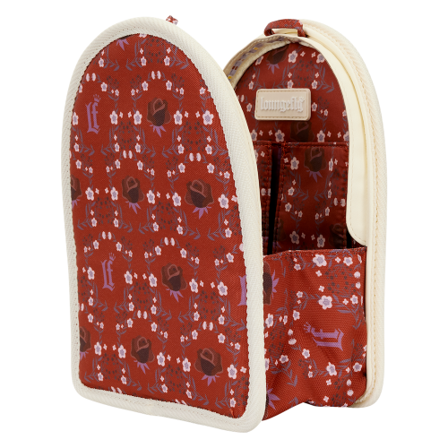LOUNGEFLY - Kremowo-czerwony - Mini organizer do plecaka LoungeFly
