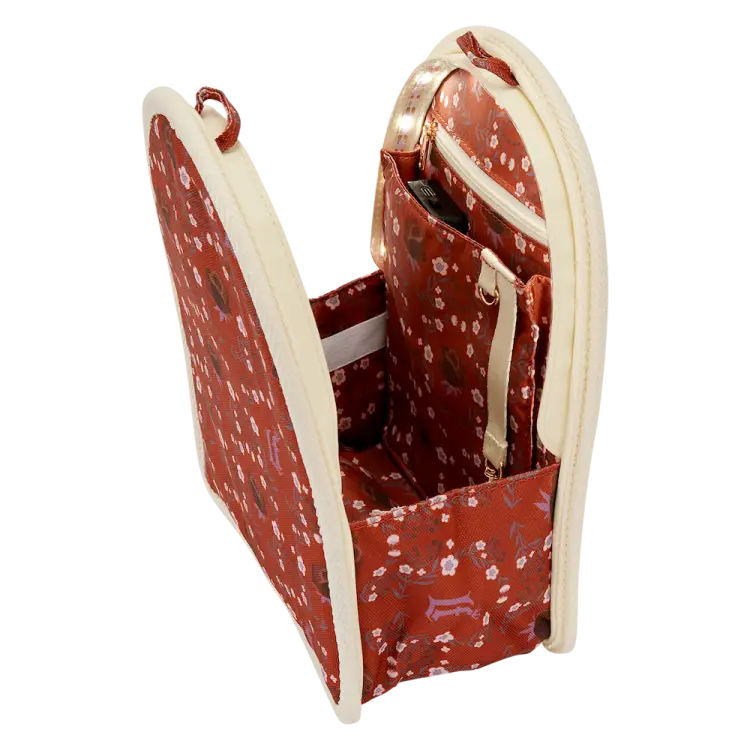 LOUNGEFLY - Kremowo-czerwony - Mini organizer do plecaka LoungeFly