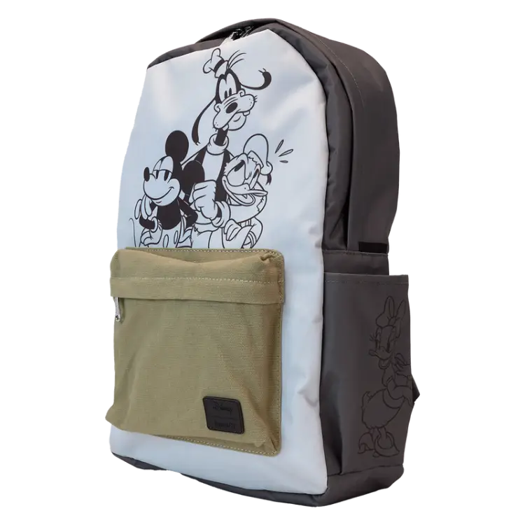DISNEY - Mickey i przyjaciele - Nylonowy plecak płócienny LoungeFly
