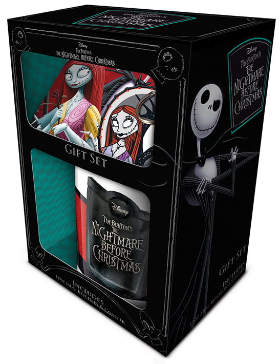 NBX - Jack & Sally - Zestaw upominkowy - kubek, podstawka i brelok do kluczy
