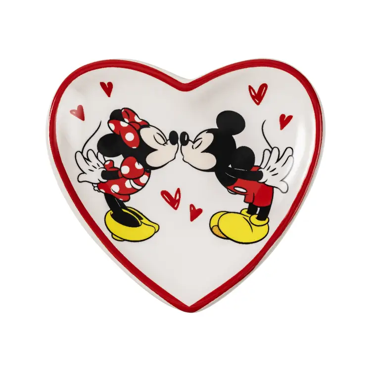 MICKEY & MINNIE - Pudełko upominkowe - kolczyki + taca na drobiazgi