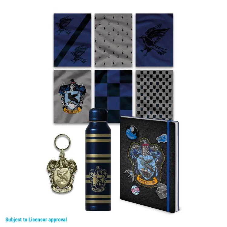 HARRY POTTER - Kolorowy herb Ravenclaw - zestaw upominkowy premium