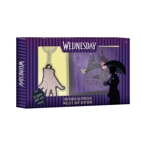 WEDNESDAY - Zestaw upominkowy - portfel + brelok do kluczy