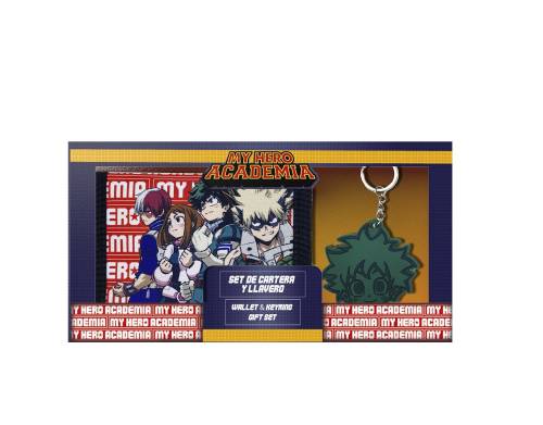 MY HERO ACADEMIA - Zestaw portfel + gumowy brelok do kluczy - 2 szt.