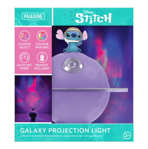 STITCH - Lampka projekcyjna Galaxy z akumulatorem 3,9 cala