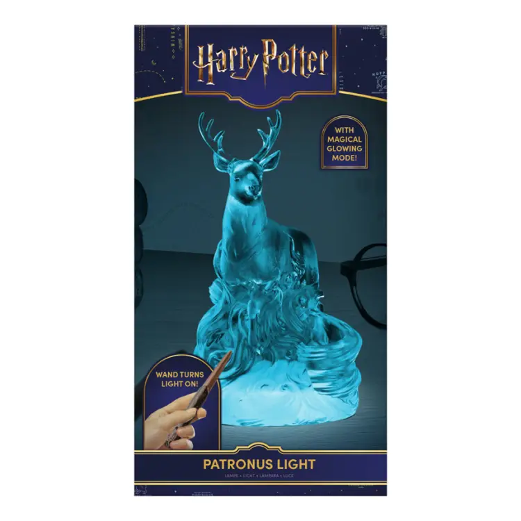 HARRY POTTER - Lampka Patronus z różdżką i pilotem zdalnego sterowania