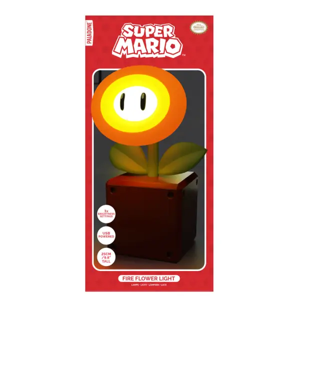 SUPER MARIO - Fire Flower - Lampka dekoracyjna 10,6 cala