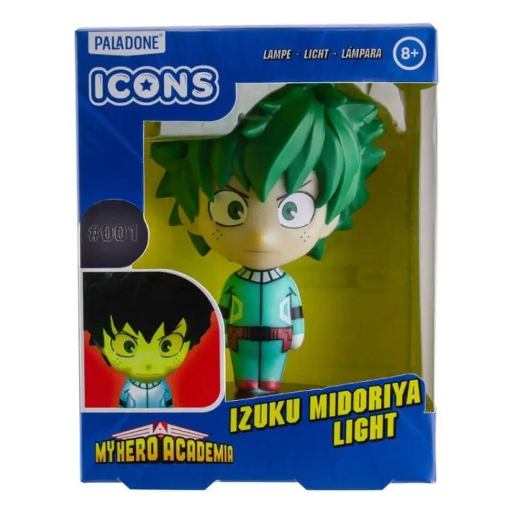 MY HERO ACADEMIA - Izuku Midoriya - Lampa z ikoną 3D