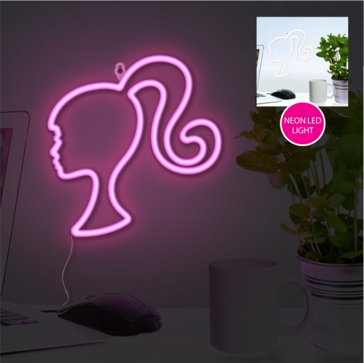 BARBIE - Barbie - Neonowa lampa LED do montażu na ścianie