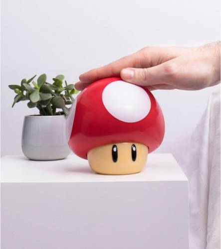 SUPER MARIO - Mushroom - Mini lampka z dźwiękiem 4,7 cala