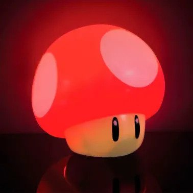 SUPER MARIO - Mushroom - Mini lampka z dźwiękiem 4,7 cala