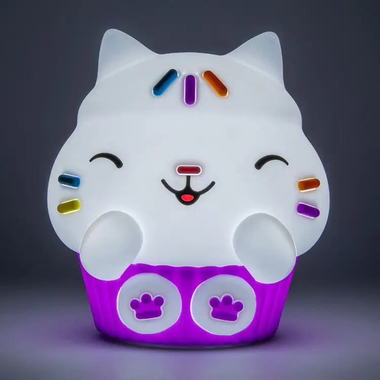 CAKEY CAT - silikonowa lampka "SquishyGlo" z akumulatorem 16 cm