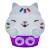 CAKEY CAT - silikonowa lampka "SquishyGlo" z akumulatorem 16 cm