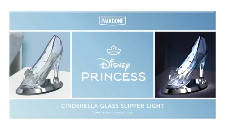 DISNEY - Szklany pantofelek Kopciuszka - lampka 3D 19 cm
