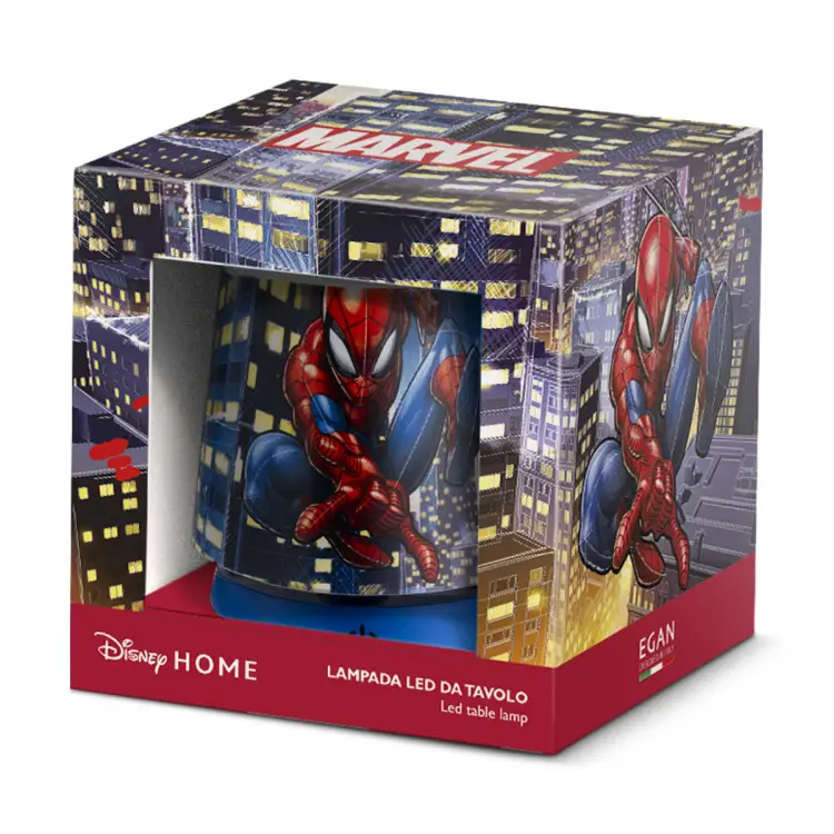 SPIDER-MAN - ładowalna stołowa lampa LED - 11 cm