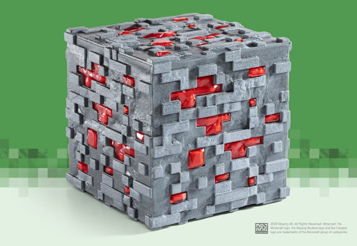MINECRAFT - Luminous Redstone Ore - Replika kolekcjonerska 10 cm