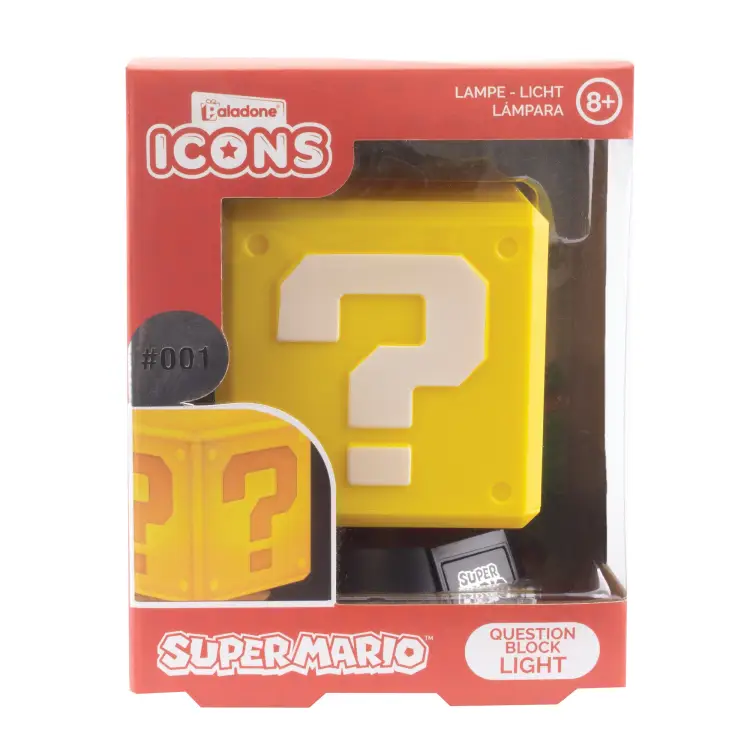 SUPER MARIO - Blok pytań - Icon Light - 3,9 cala