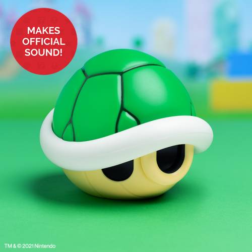 SUPER MARIO - Zielona muszla - Lampka dekoracyjna z dźwiękiem 15cm