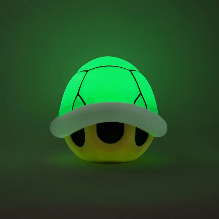 SUPER MARIO - Zielona muszla - Lampka dekoracyjna z dźwiękiem 15cm