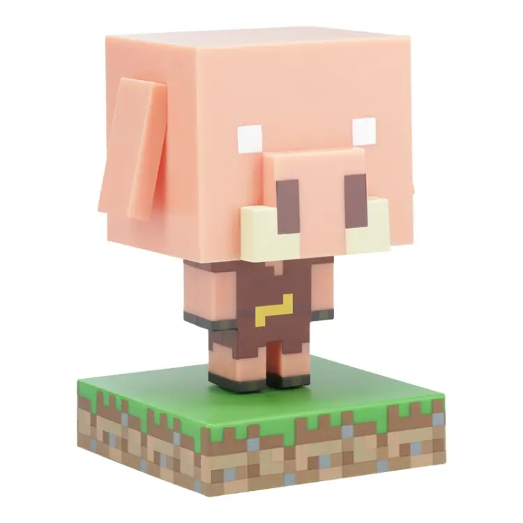 MINECRAFT - Świnia - Lampa z ikoną 4,3 cala