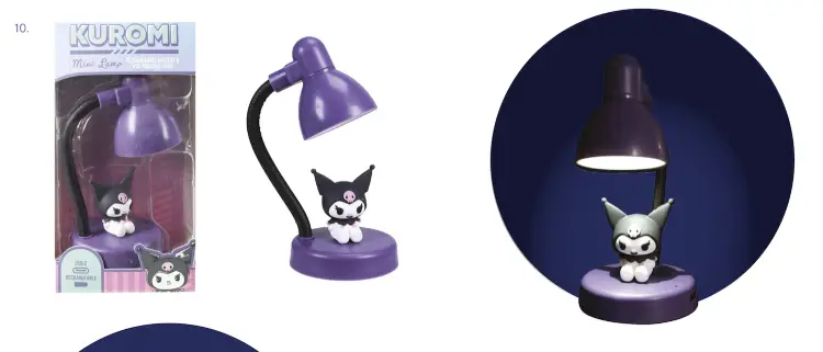 KUROMI - Akumulatorowa mini lampa biurkowa - 15 cm