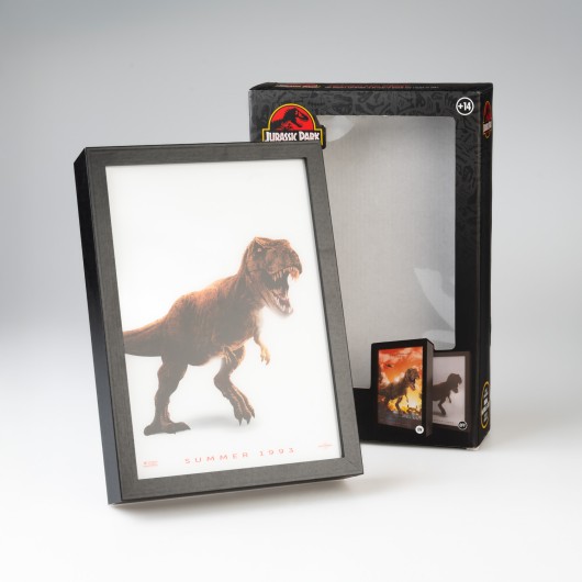 JURASSIC PARK - Druk LED w ramce 28x20x5cm