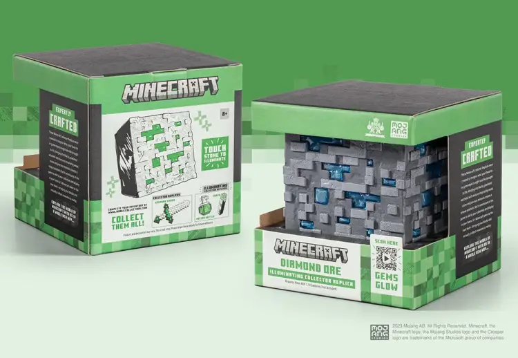 MINECRAFT - Luminous Diamond Ore - Replika kolekcjonerska 10 cm