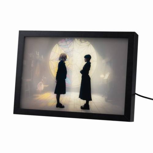 WEDNESDAY & ENID - Ophelia Hall - Nadruk LED w ramce 28x20x5cm