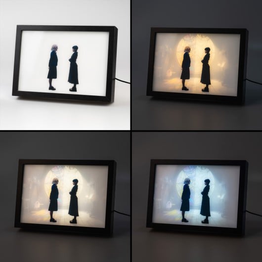 WEDNESDAY & ENID - Ophelia Hall - Nadruk LED w ramce 28x20x5cm