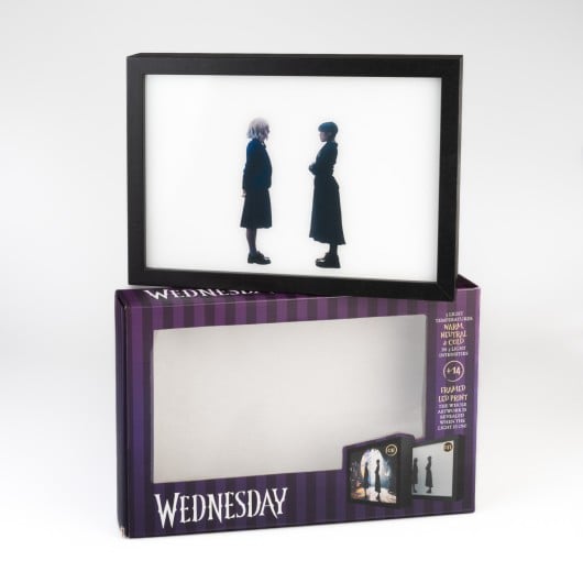 WEDNESDAY & ENID - Ophelia Hall - Nadruk LED w ramce 28x20x5cm