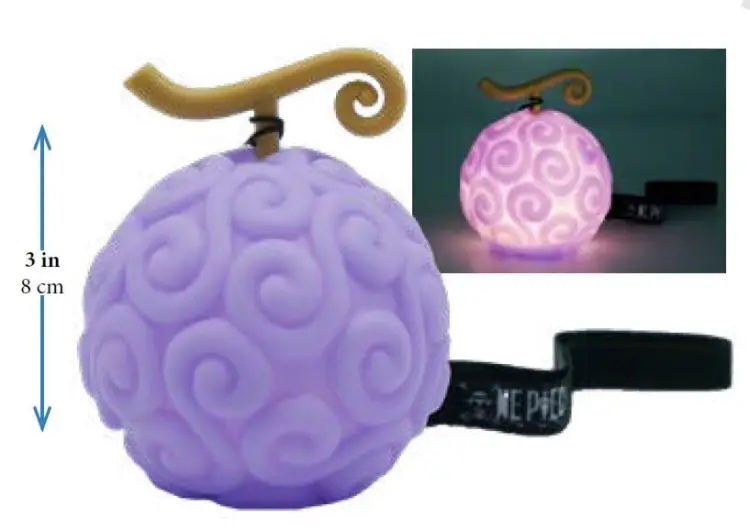 ONE PIECE - Diabelski owoc - Lampa LED - 8 cm