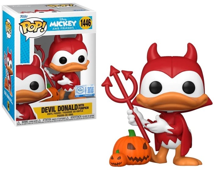 DISNEY - POP N° 1446 - Diabeł Donald z pościgiem (czarne światło)