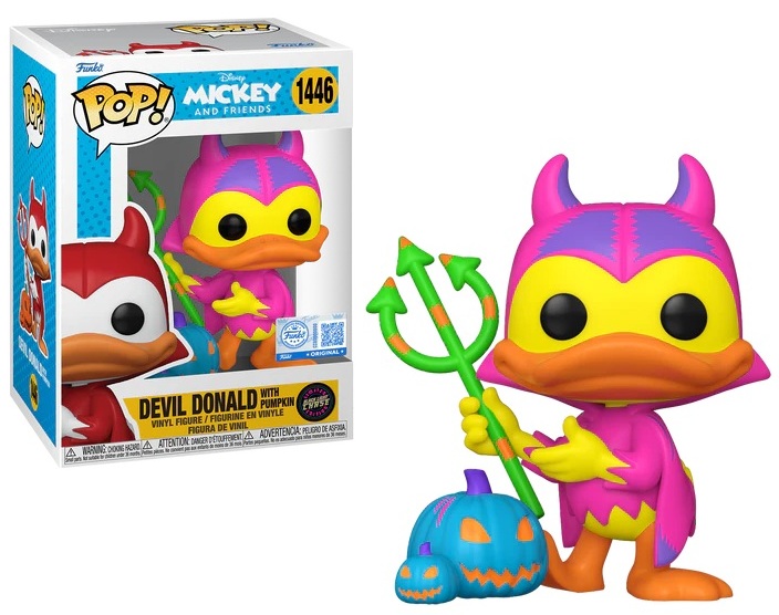 DISNEY - POP N° 1446 - Diabeł Donald z pościgiem (czarne światło)