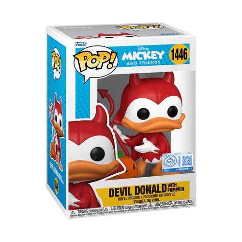 DISNEY - POP N° 1446 - Diabeł Donald z pościgiem (czarne światło)