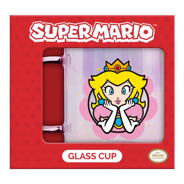 SUPER MARIO - Brzoskwinia - Szklany kubek 11 uncji