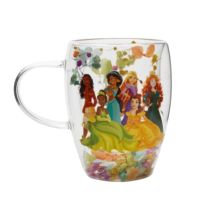 DISNEY PRINCESS - Księżniczka - Szklanka z suszonymi kwiatami 10 uncji