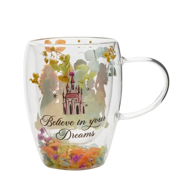 DISNEY PRINCESS - Księżniczka - Szklanka z suszonymi kwiatami 10 uncji