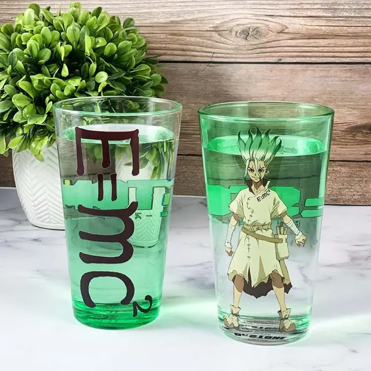 DR STONE - Senku - Zestaw 2 szklanek o pojemności 450 ml