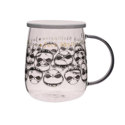 NIGHTMARE BEFORE XMAS - Jack - Szklany kubek z pokrywką 18oz