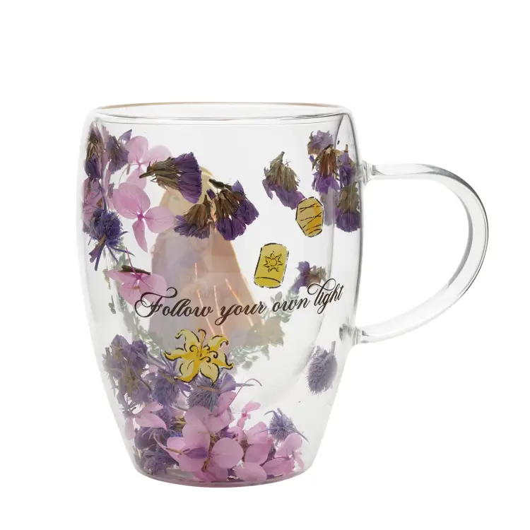 Widdop Disney Princess - Rapunzel - Szklanka ze suszonym kwiatami 295ml