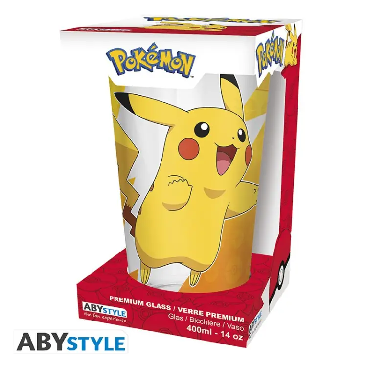 POKEMON - Pikachu "Metal Effect" - Szklanka Premium XXL 400ml