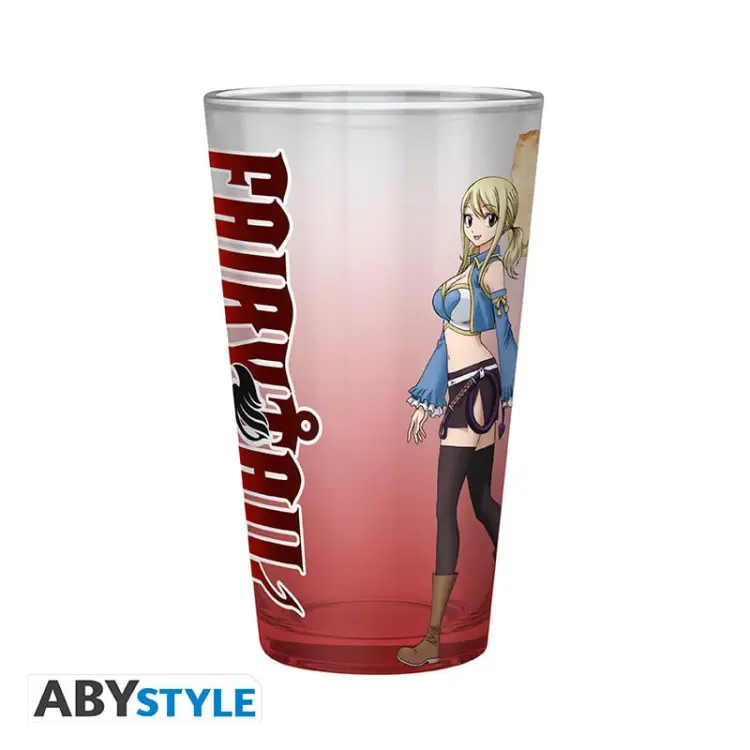 FAIRY TAIL - Natsu, Lucy, Happy & Plue - Szklanka XXL 400ml