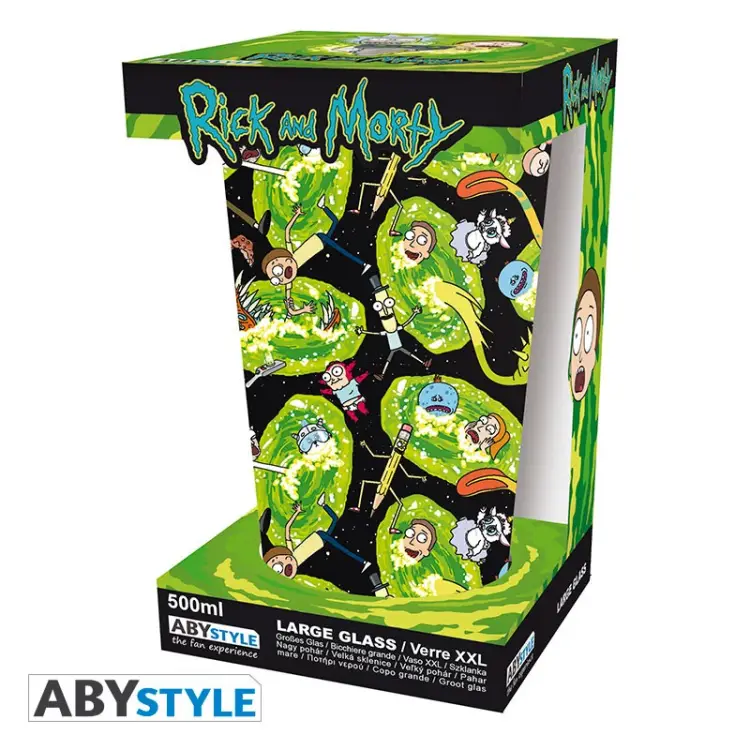 RICK & MORTY - Szklanka XXL 400ml - Portale
