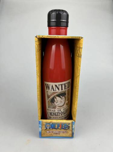 ONE PIECE - Luffy Wanted - Metalowa butelka - 19 uncji